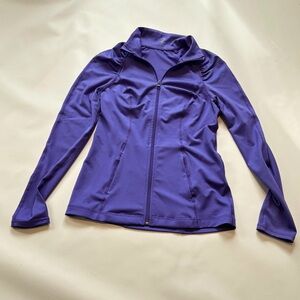 Z By Zella Long Sleeve Zip Up Shirt Jacket Purple Size XS Activewear